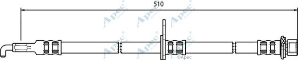 APEC BRAKING Тормозной шланг HOS3745